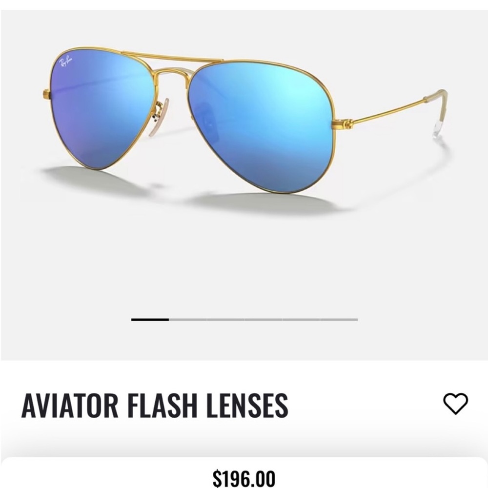 RAY-BAN AVIATOR FLASH LENSES